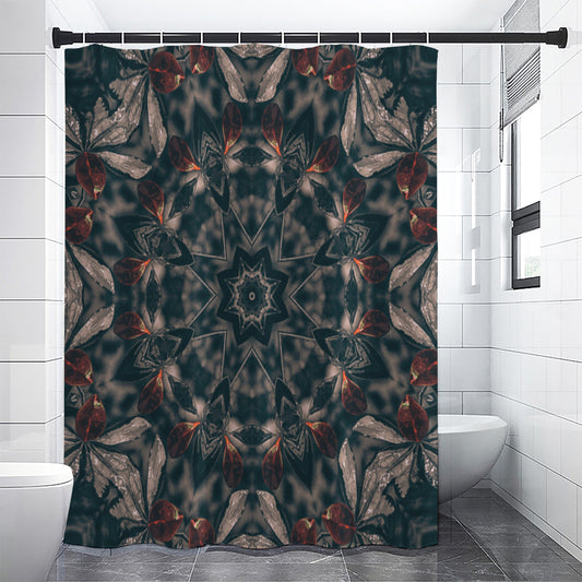 Vintage Kaleidoscope Print Shower Curtain
