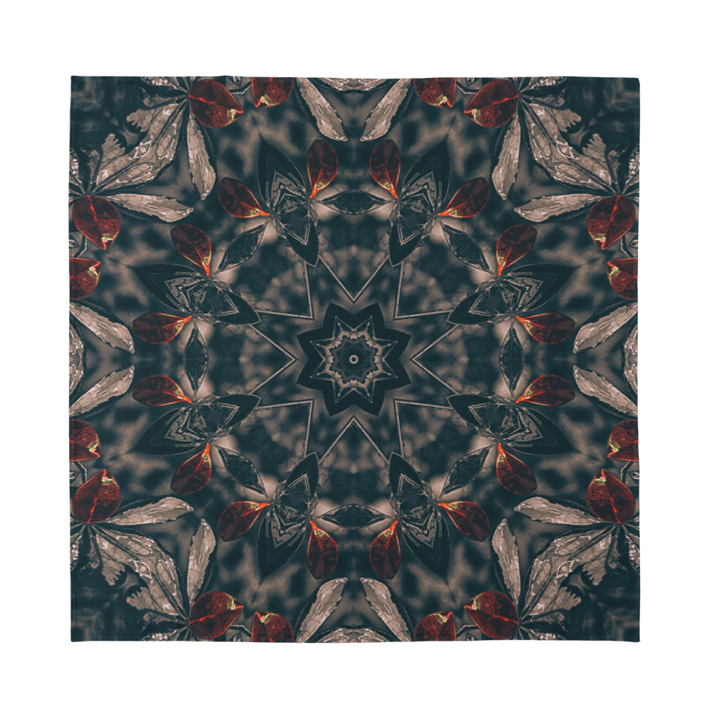 Vintage Kaleidoscope Print Silk Bandana