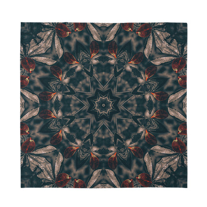 Vintage Kaleidoscope Print Silk Bandana