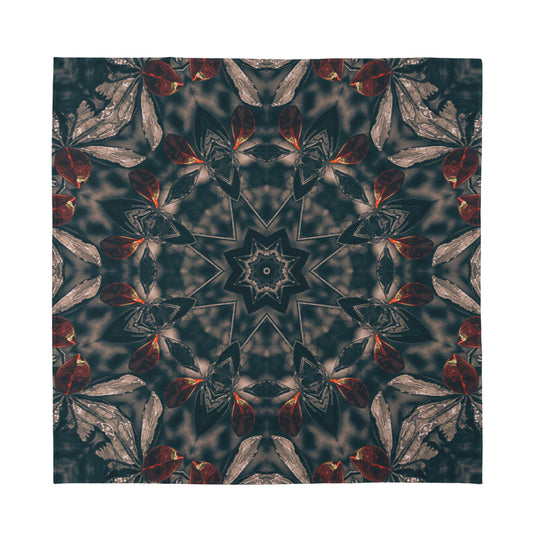 Vintage Kaleidoscope Print Silk Bandana