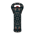 Vintage Kaleidoscope Print Single Neoprene Wine Tote