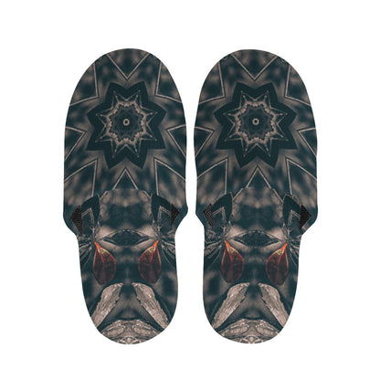 Vintage Kaleidoscope Print Slippers