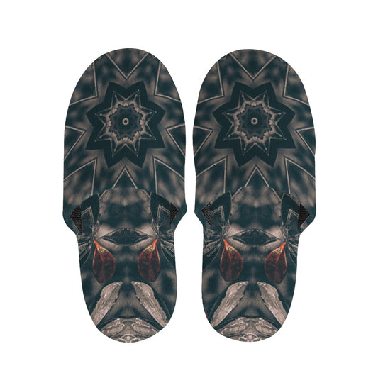 Vintage Kaleidoscope Print Slippers