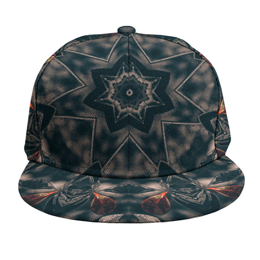 Vintage Kaleidoscope Print Snapback Cap