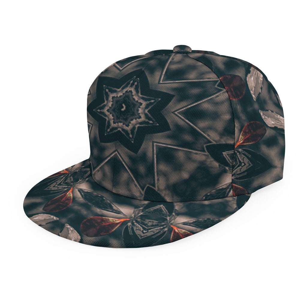 Vintage Kaleidoscope Print Snapback Cap