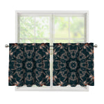 Vintage Kaleidoscope Print Tier Curtains