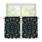 Vintage Kaleidoscope Print Tier Curtains
