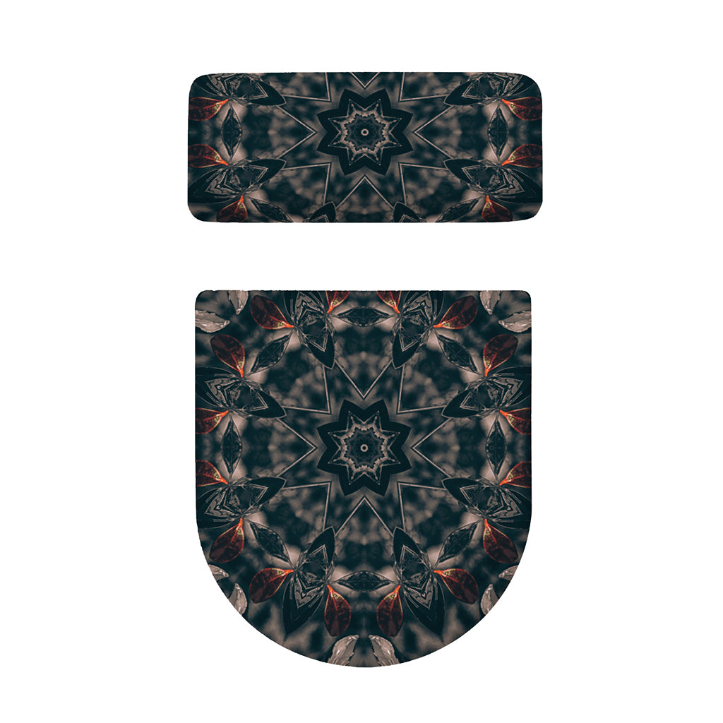 Vintage Kaleidoscope Print Toilet Lid And Tank Cover Set