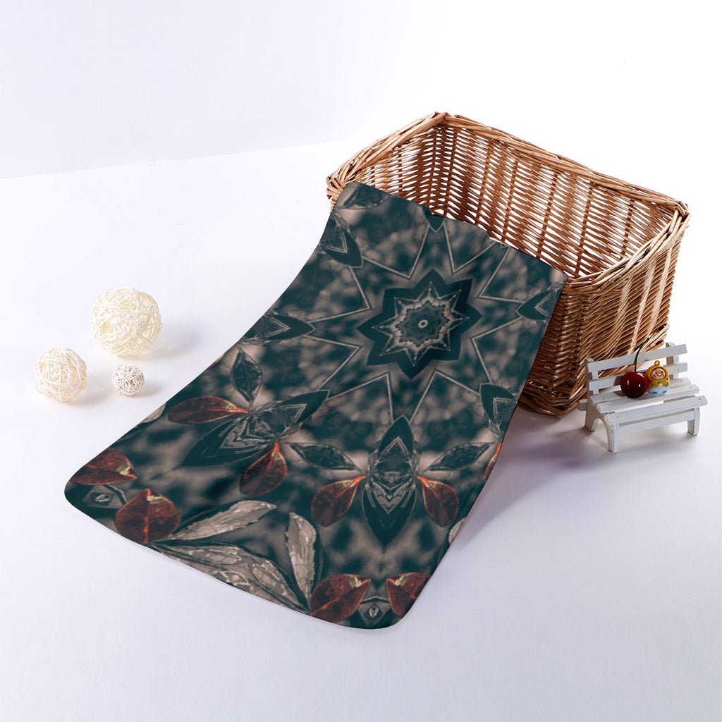 Vintage Kaleidoscope Print Towel