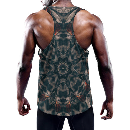 Vintage Kaleidoscope Print Training Tank Top