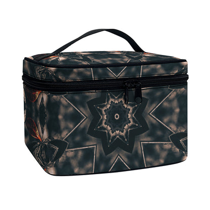 Vintage Kaleidoscope Print Travel Makeup Bag
