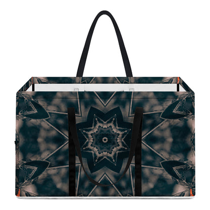 Vintage Kaleidoscope Print Utility Tote Bag