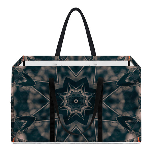 Vintage Kaleidoscope Print Utility Tote Bag