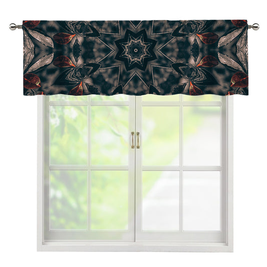 Vintage Kaleidoscope Print Window Valance