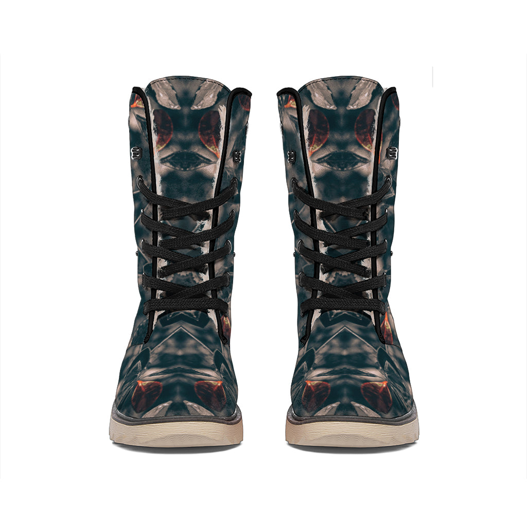 Vintage Kaleidoscope Print Winter Boots