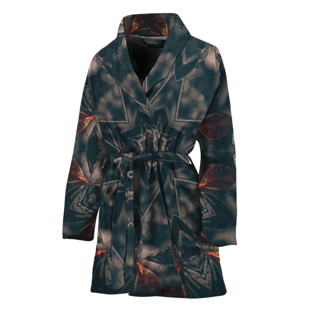 Vintage Kaleidoscope Print Women's Bathrobe