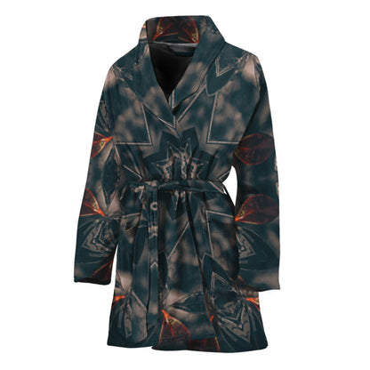 Vintage Kaleidoscope Print Women's Bathrobe