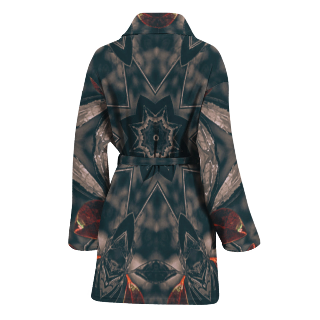 Vintage Kaleidoscope Print Women's Bathrobe