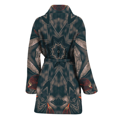 Vintage Kaleidoscope Print Women's Bathrobe