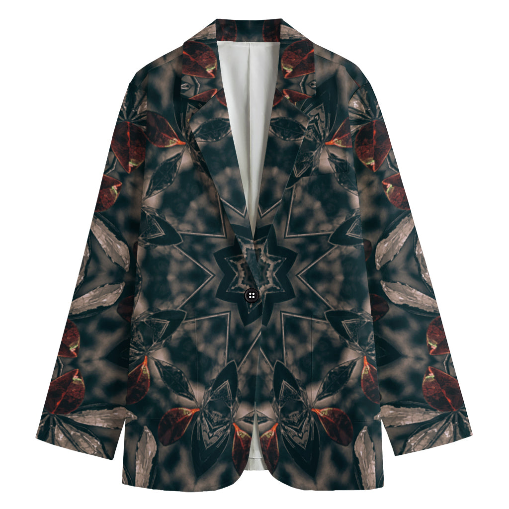 Vintage Kaleidoscope Print Women's Blazer