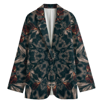 Vintage Kaleidoscope Print Women's Blazer