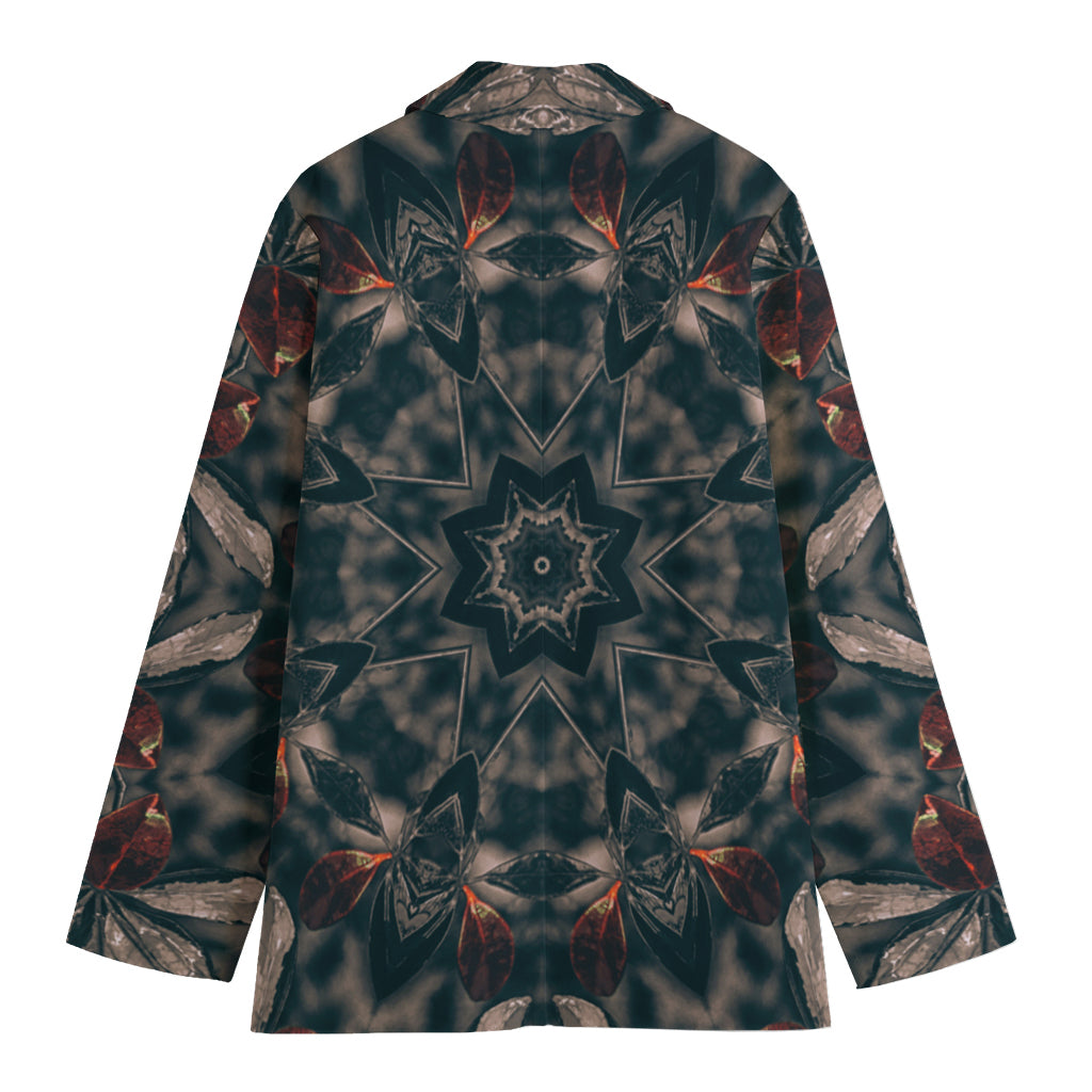 Vintage Kaleidoscope Print Women's Blazer