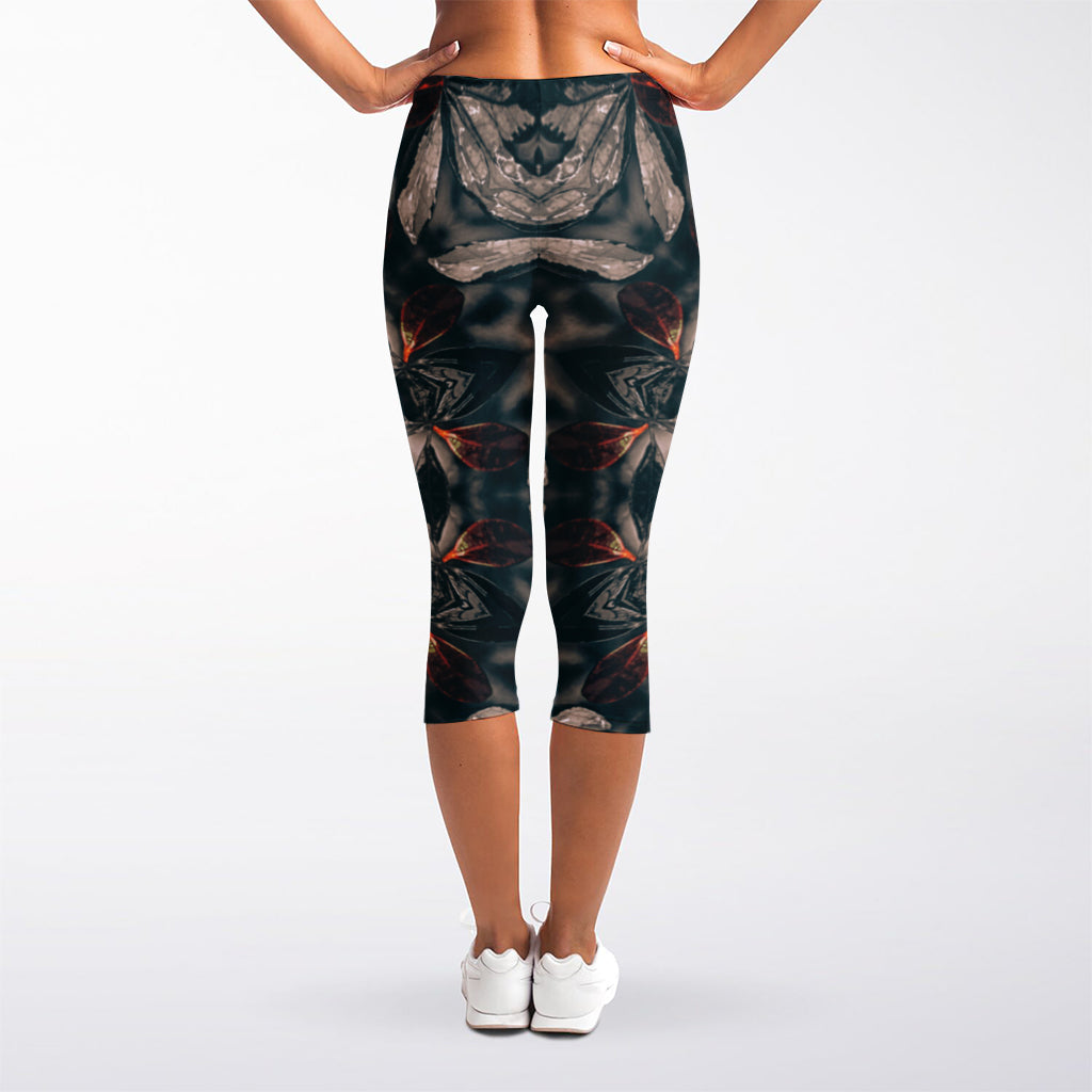 Vintage Kaleidoscope Print Women's Capri Leggings