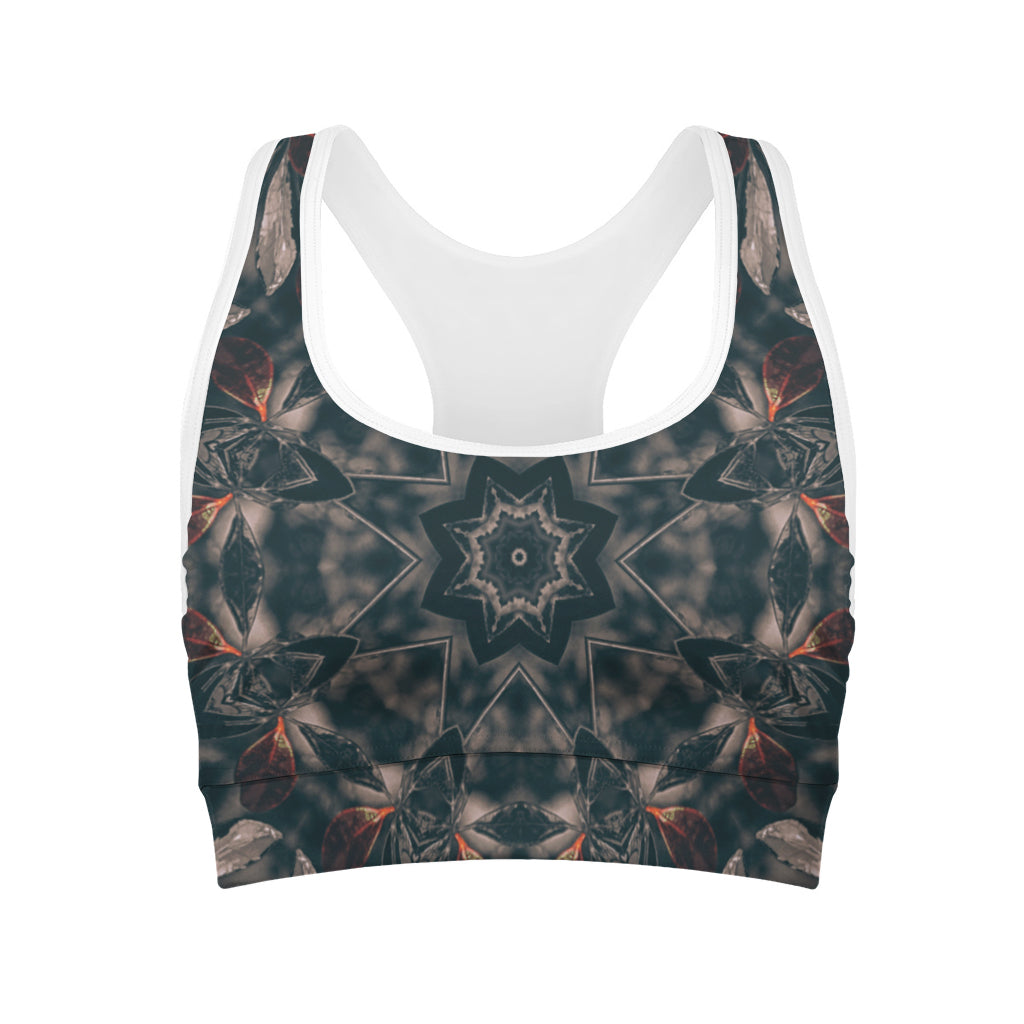 Vintage Kaleidoscope Print Women's Sports Bra