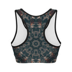 Vintage Kaleidoscope Print Women's Sports Bra