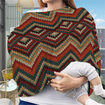 Vintage Knitted Pattern Print Baby Seat Cover