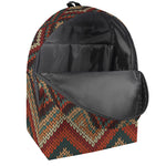Vintage Knitted Pattern Print Backpack