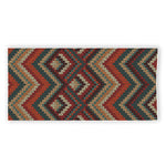 Vintage Knitted Pattern Print Beach Towel