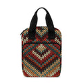 Vintage Knitted Pattern Print Bible Tote Bag