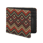 Vintage Knitted Pattern Print Bifold Wallet