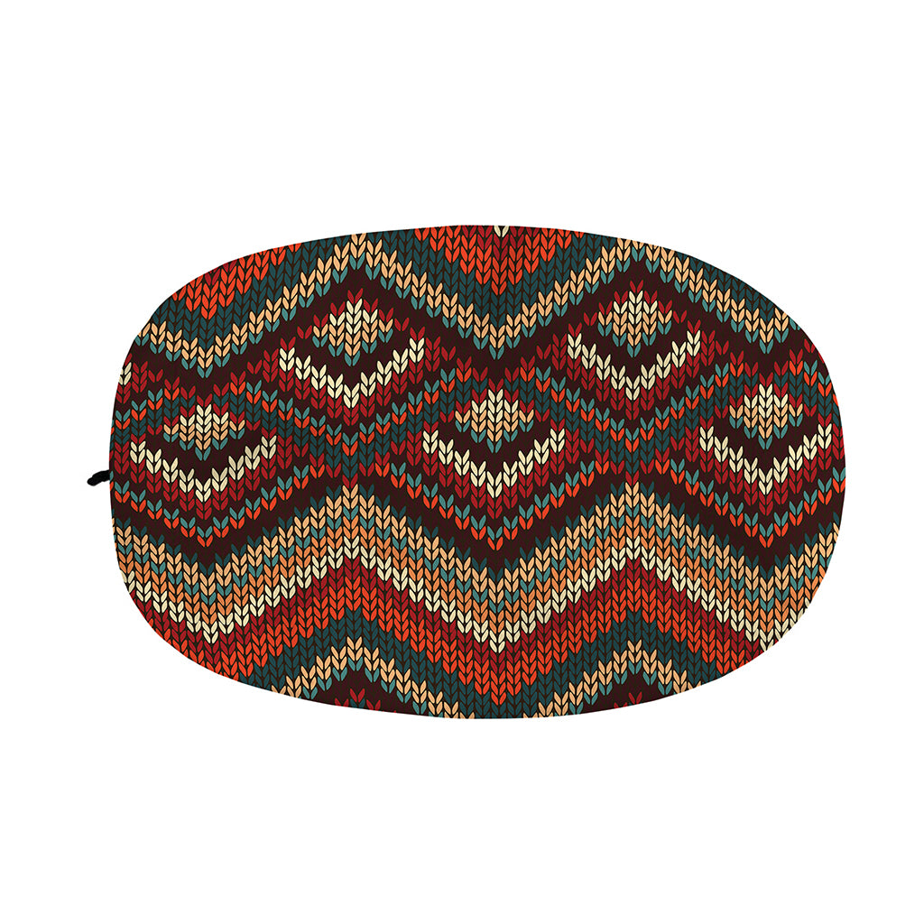 Vintage Knitted Pattern Print Car Side Mirror Covers