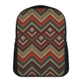 Vintage Knitted Pattern Print Casual Backpack