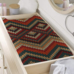 Vintage Knitted Pattern Print Changing Pad Cover