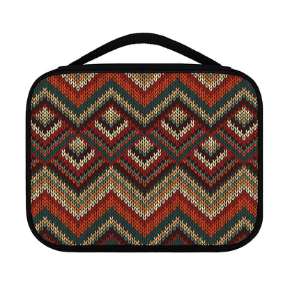 Vintage Knitted Pattern Print Classic Bible Case