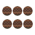 Vintage Knitted Pattern Print Coaster Set