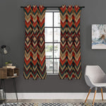 Vintage Knitted Pattern Print Curtain