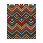 Vintage Knitted Pattern Print Curtain