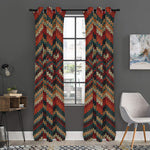 Vintage Knitted Pattern Print Curtain