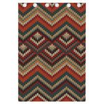Vintage Knitted Pattern Print Curtain