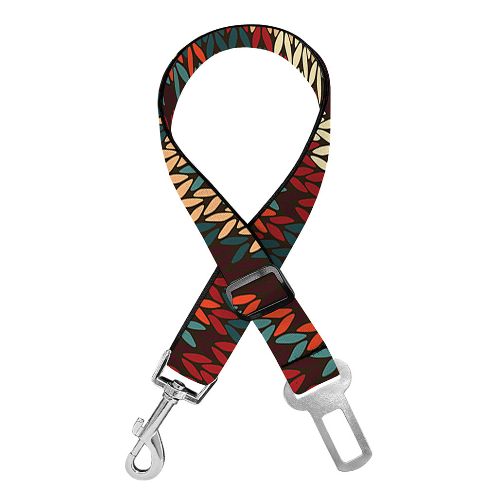 Vintage Knitted Pattern Print Dog Seat Belt