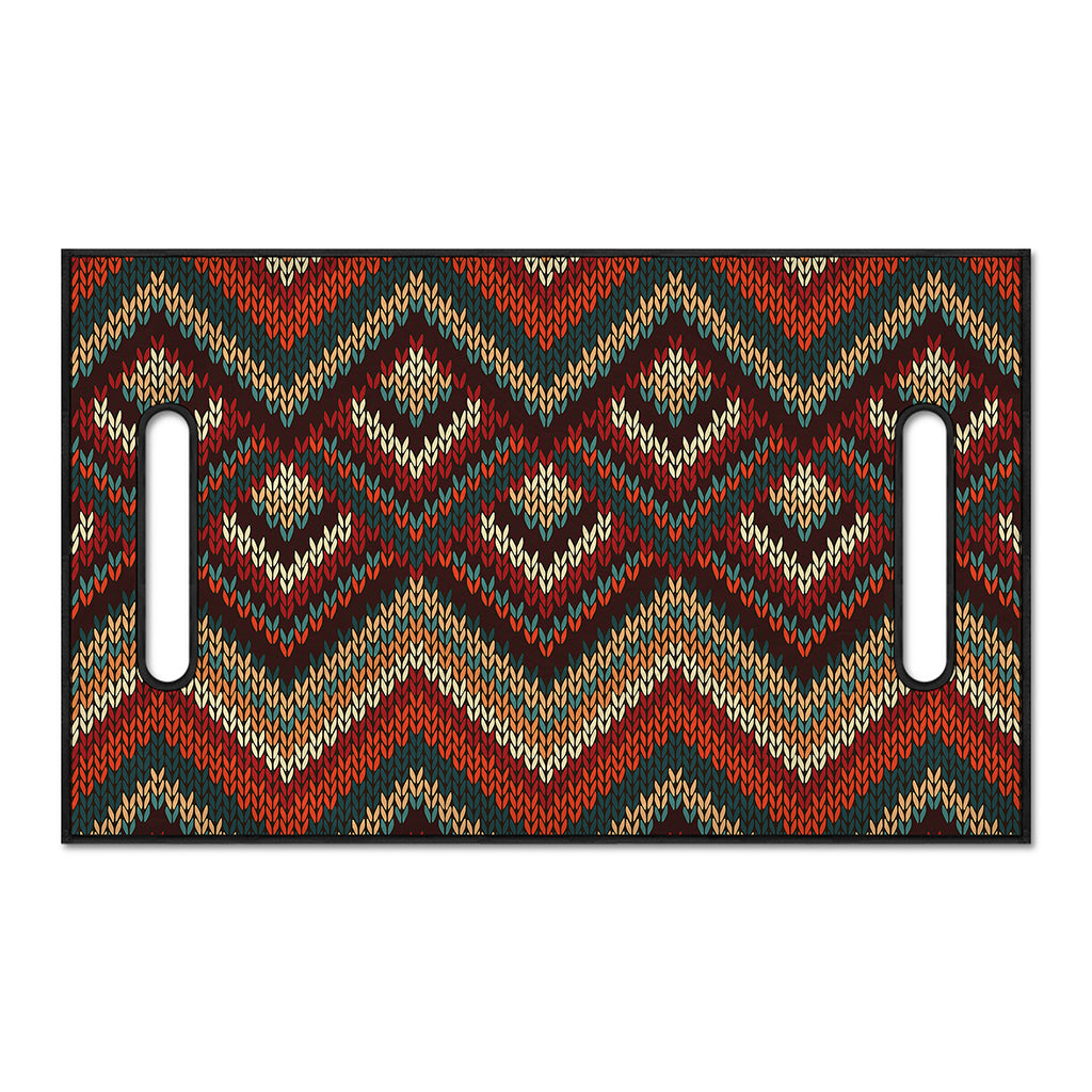 Vintage Knitted Pattern Print Golf Cart Seat Cover