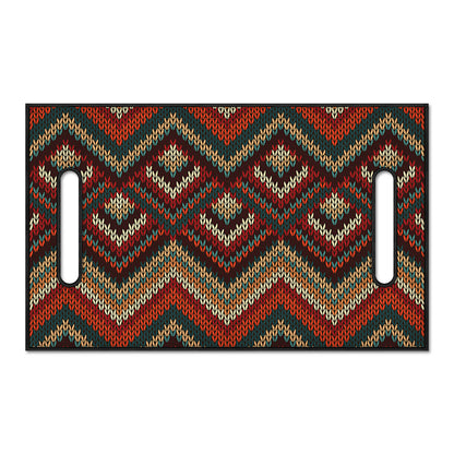 Vintage Knitted Pattern Print Golf Cart Seat Cover
