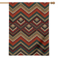 Vintage Knitted Pattern Print House Flag