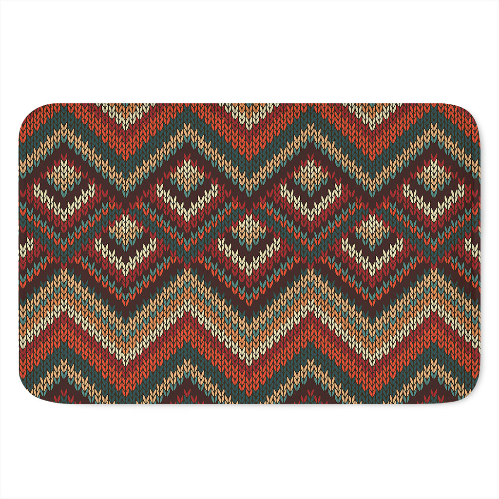 Vintage Knitted Pattern Print Indoor Door Mat