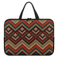 Vintage Knitted Pattern Print Laptop Sleeve With Handle