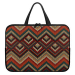 Vintage Knitted Pattern Print Laptop Sleeve With Handle